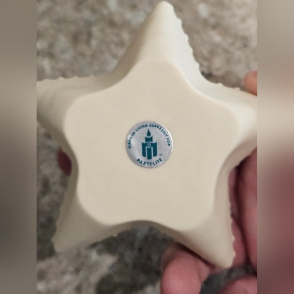 NIB Partylite Tea Votive Sea Drifters Bisque Candle Holders Set of 3 - Picture 3 of 14